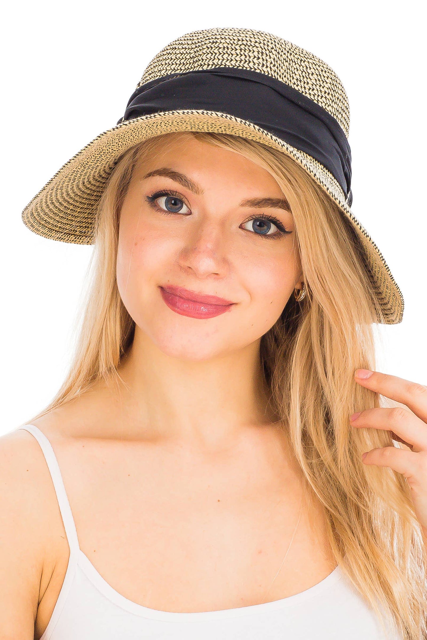 Straw Satin Ribbon Sun Hat
