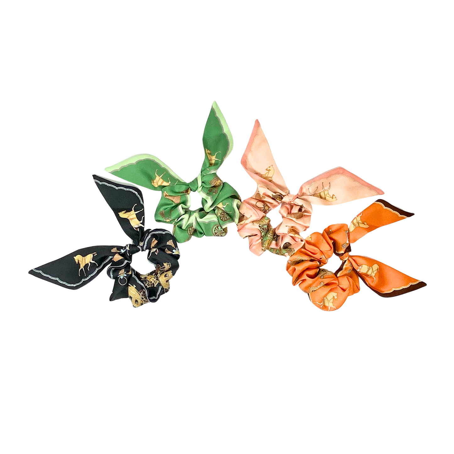 Crown & Horse Bit Equestrian Scrunchie