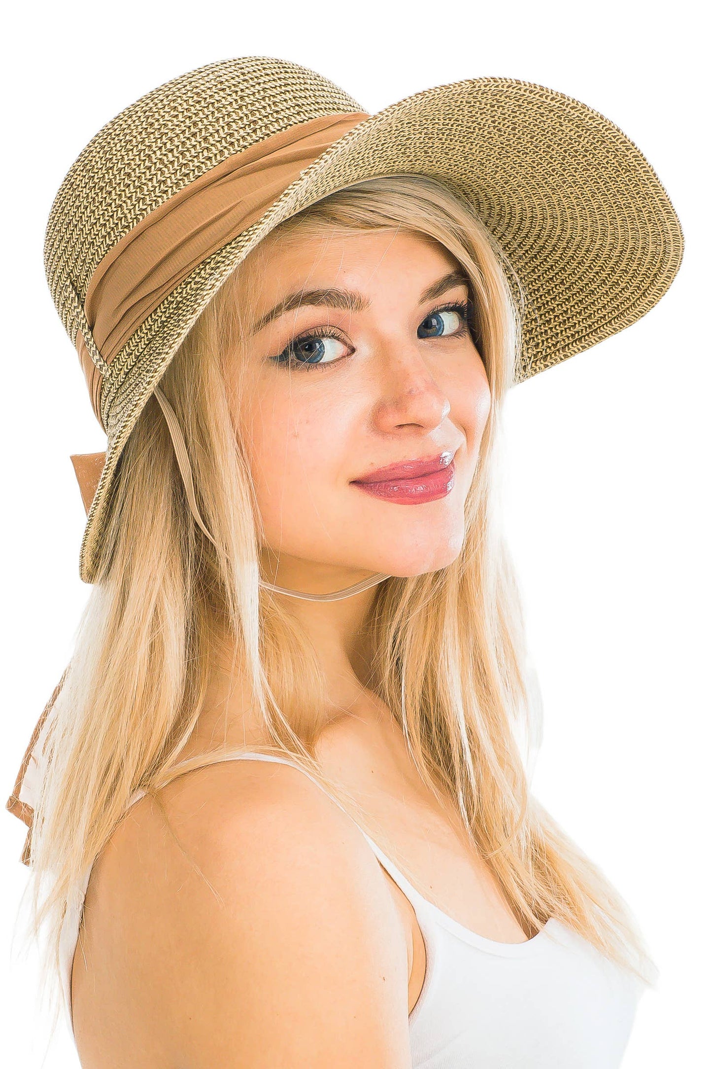 Straw Satin Ribbon Sun Hat