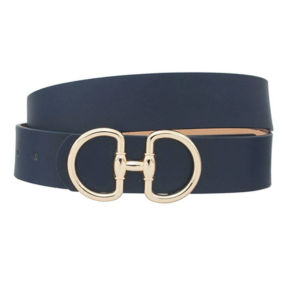 Signature Horse Bit Leather Buckle Belt