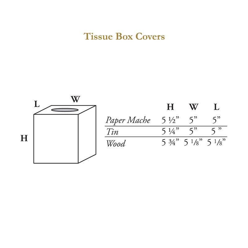 Equestrian Toile Pink Tissue Box Cover