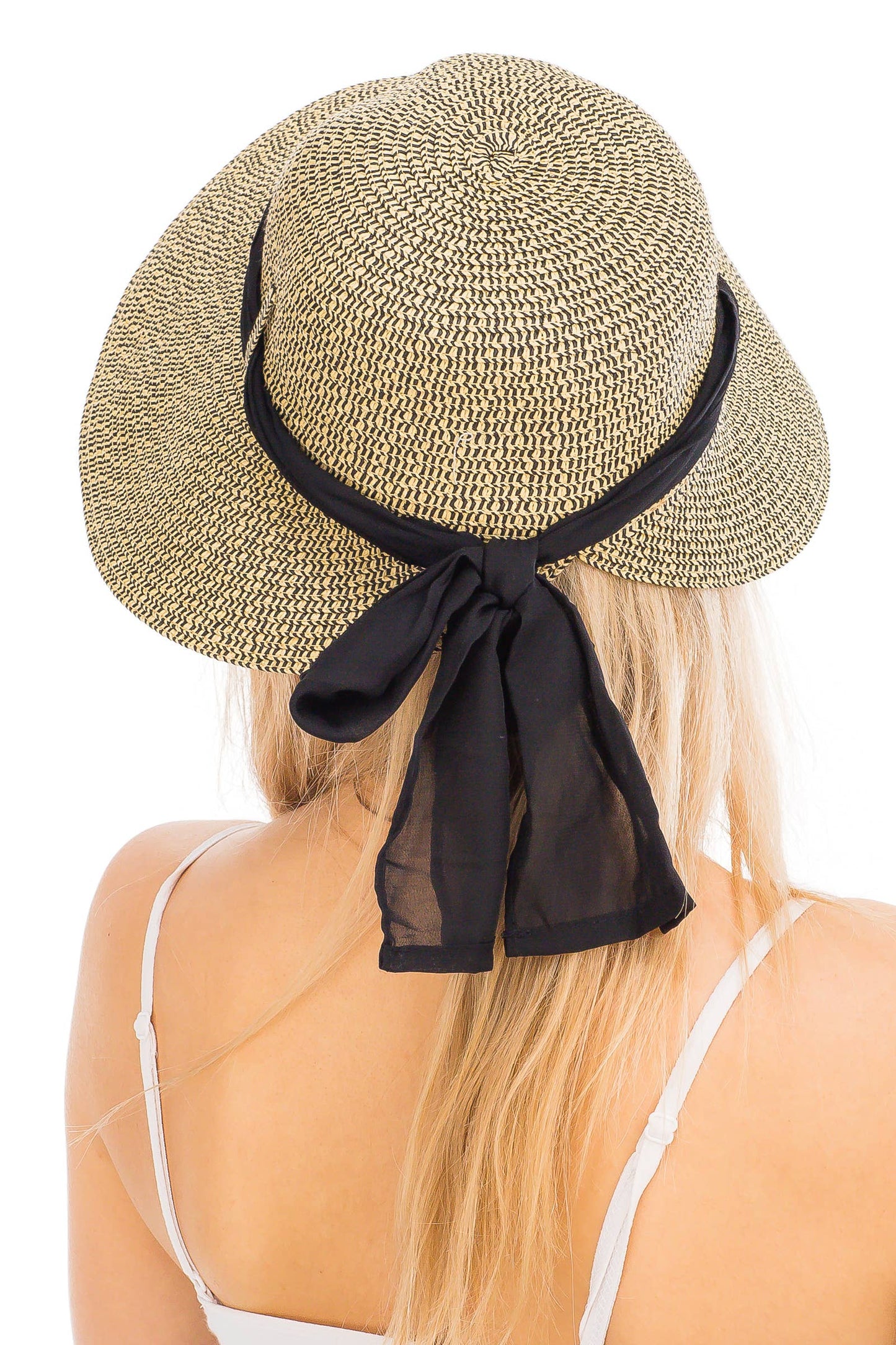 Straw Satin Ribbon Sun Hat