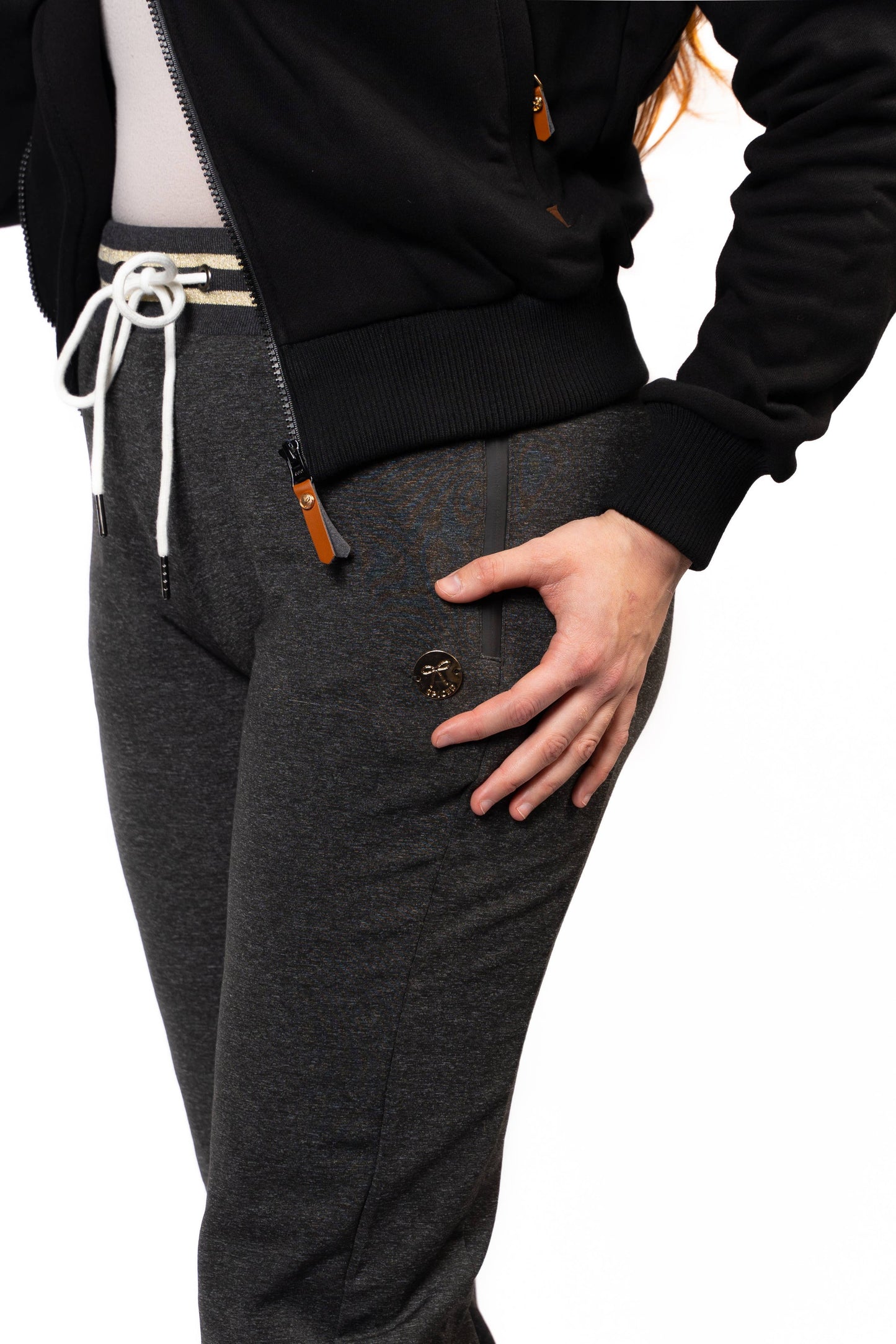 Saddle Up Gray Joggers | Cozy Equestrian Lounge Sweatpants