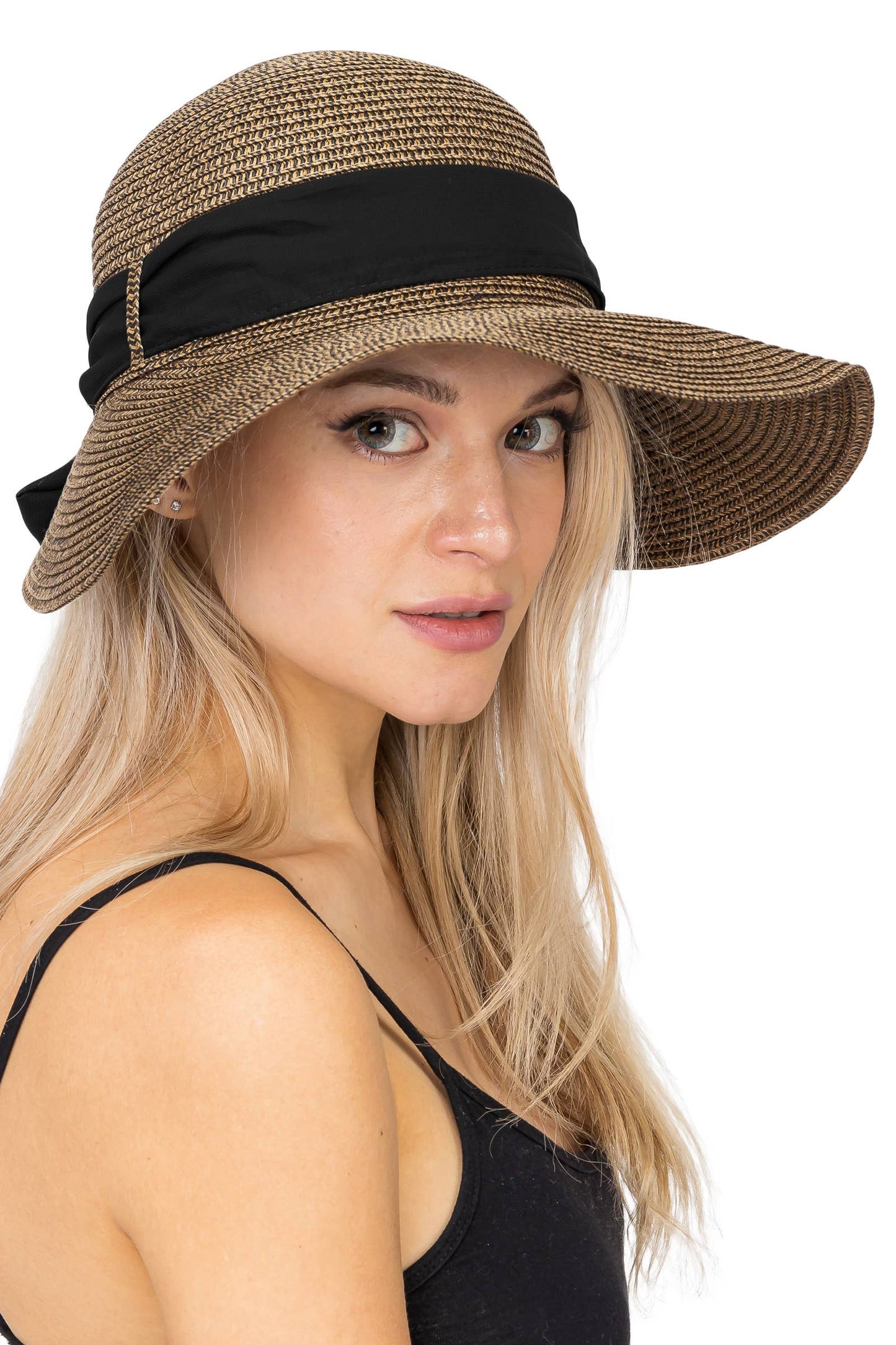 Straw Satin Ribbon Sun Hat