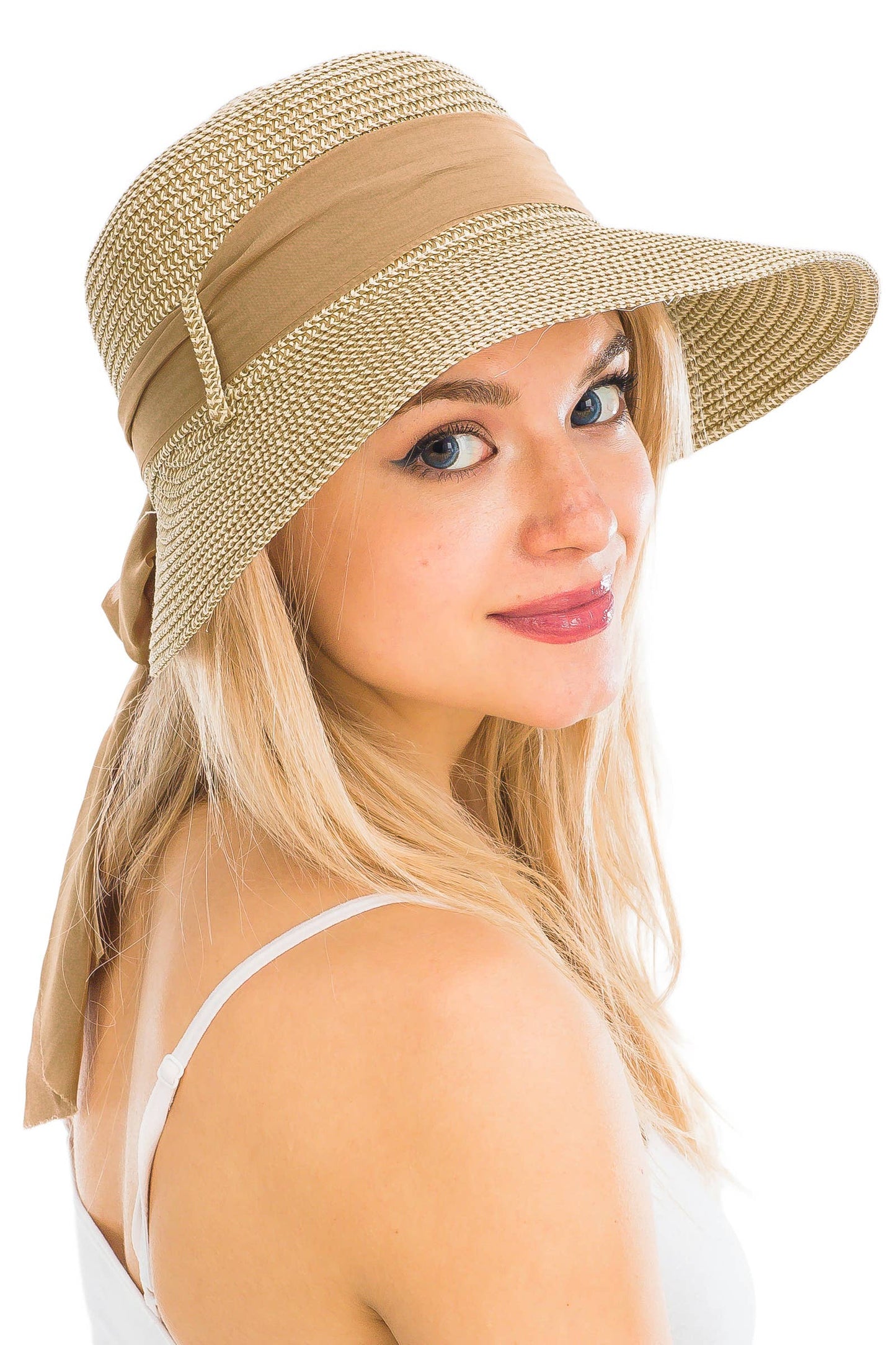 Straw Satin Ribbon Sun Hat