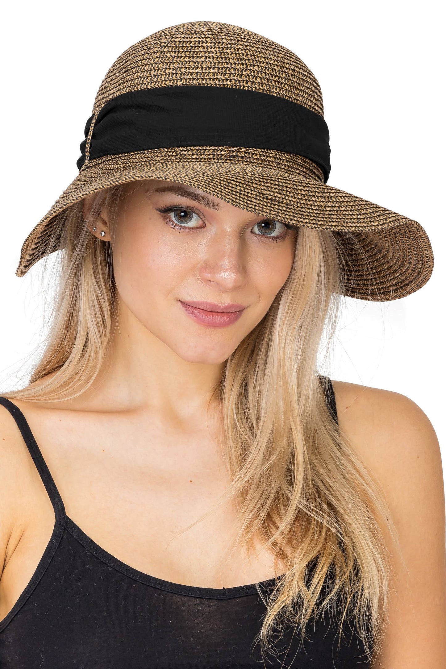 Straw Satin Ribbon Sun Hat