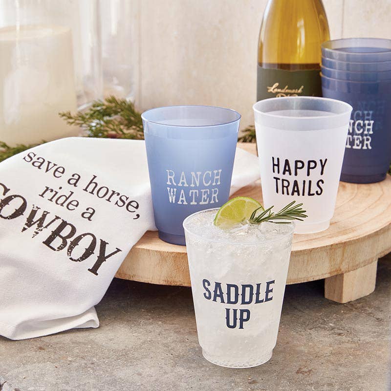 Saddle Up Frosted Cups- Set of 8