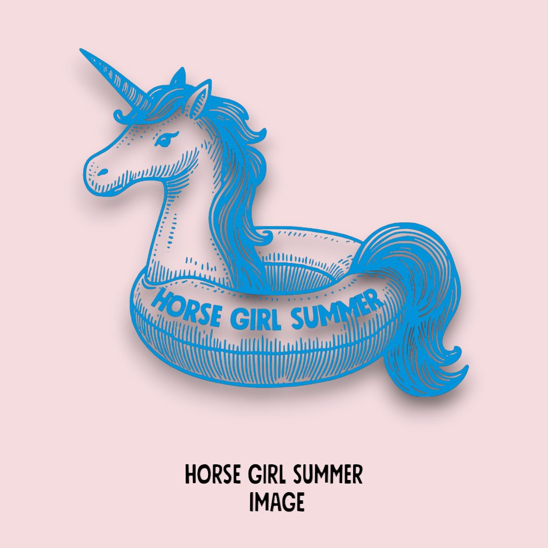 horse girl summer t-shirt-graphic