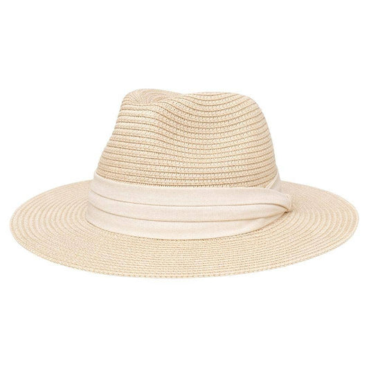 Straw Panama Sun Hat - Wide Brim Equestrian Fedora