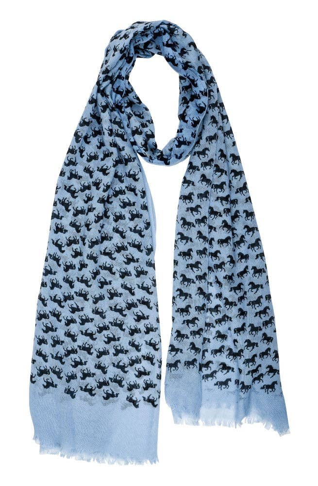 Horse Silhouettes Scarf
