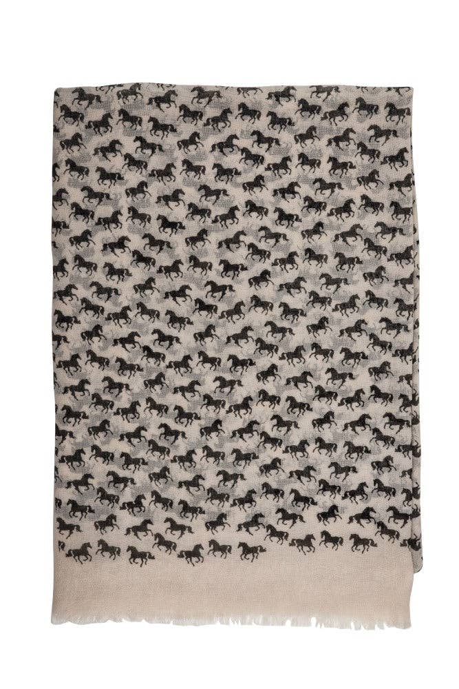 Horse Silhouettes Scarf