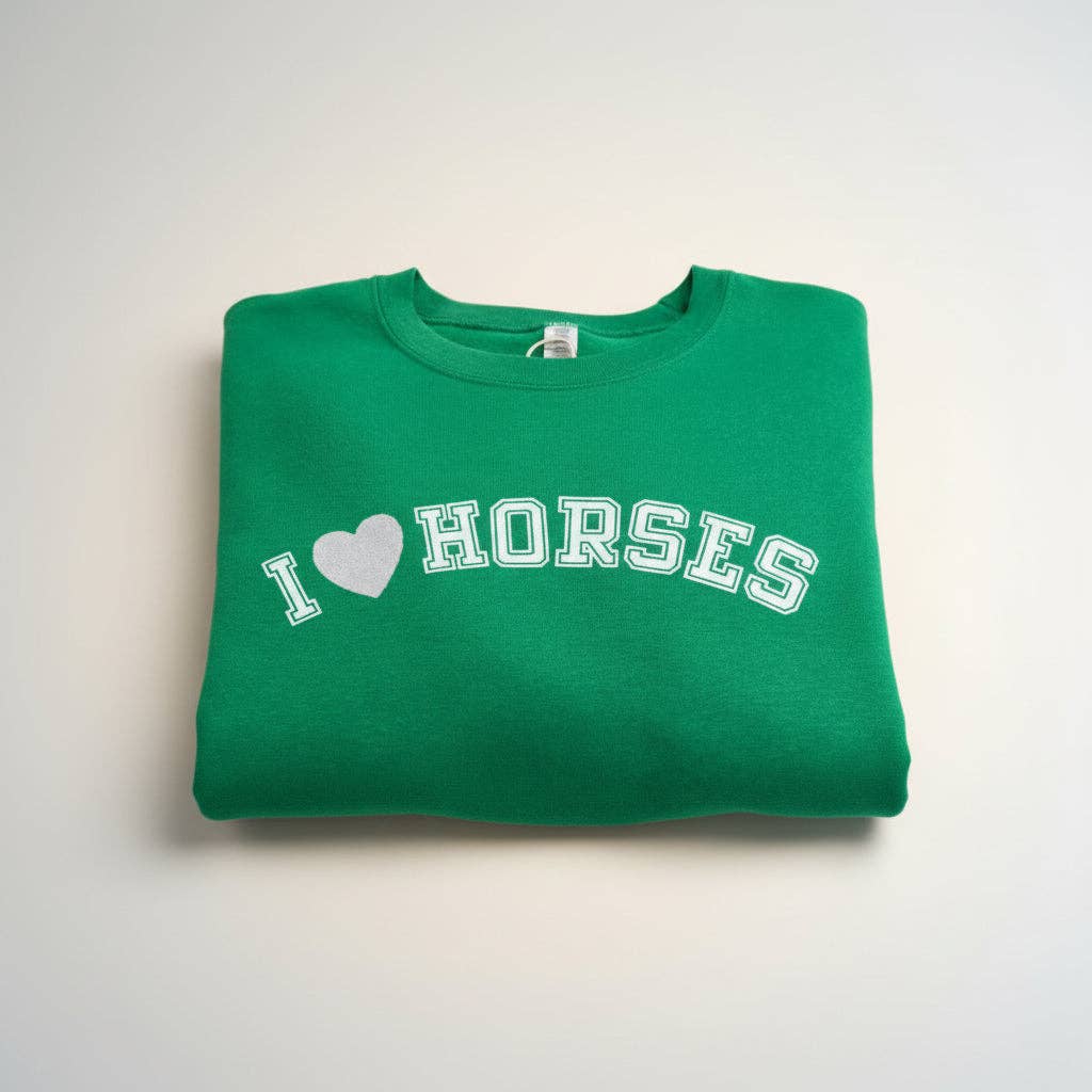 Kelly Green Horse Lover Crewneck