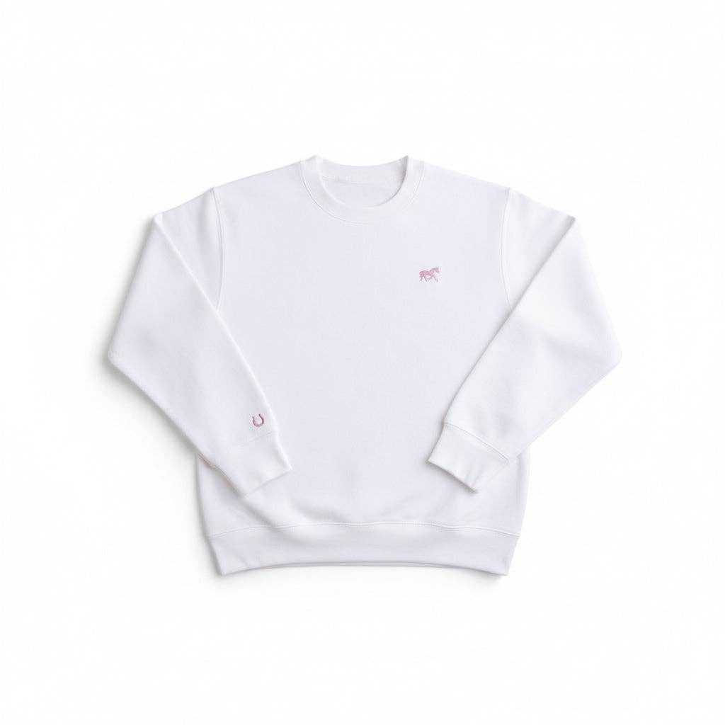 "Pretty in Pink" Pony Graphic Sweatshirt - Plush Comfort