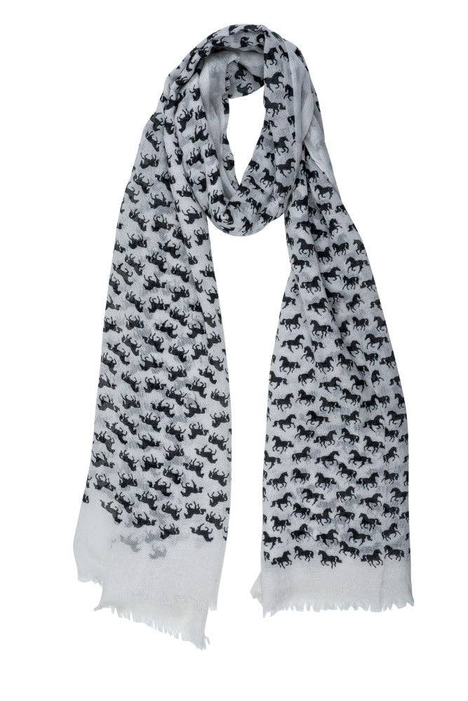 Horse Silhouettes Scarf