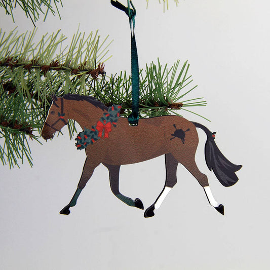Bay Pony - Equestrian Horse Christmas Ornament Gift