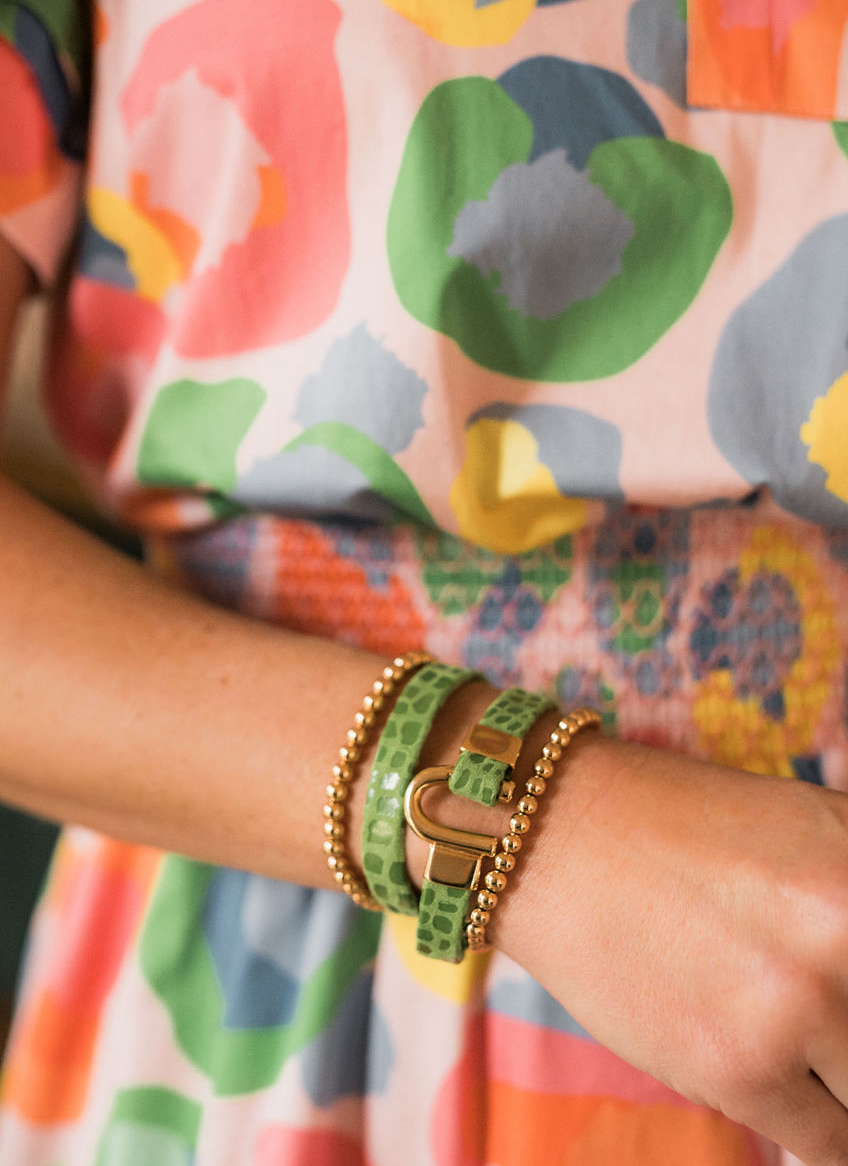 stylish equestrian inspried bracelet stack