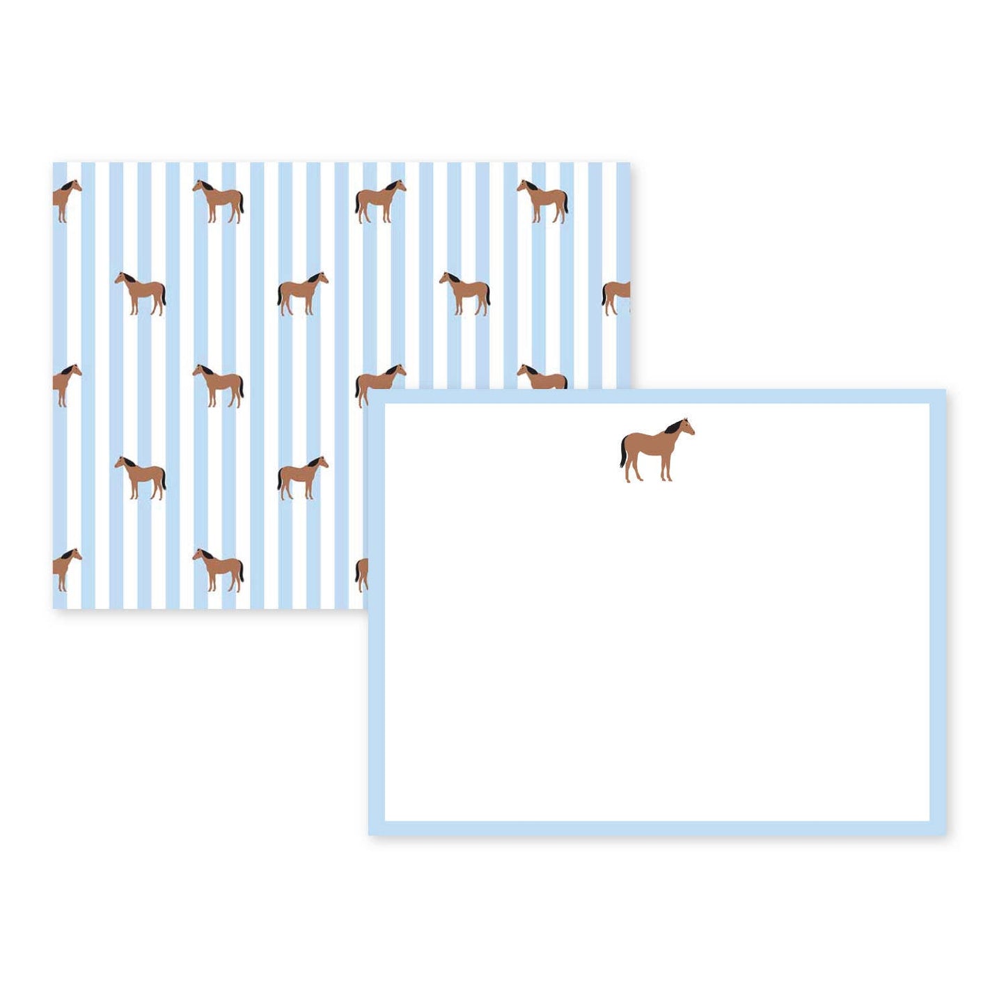 PLAYFUL HORSE FLAT CARD STATIONARY