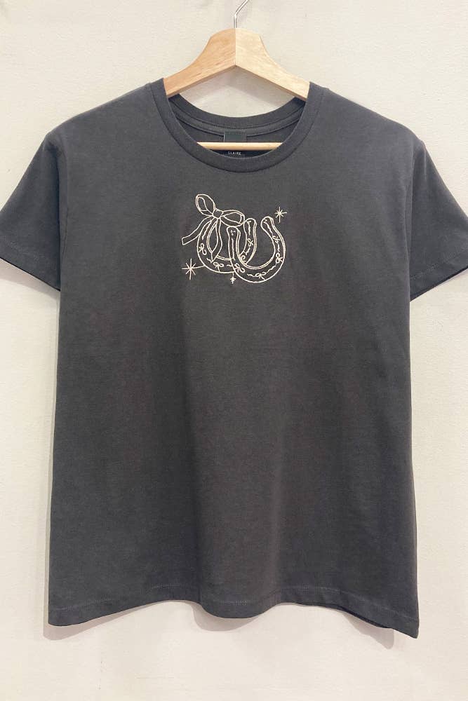 Lucky Charm Embroidered Tee