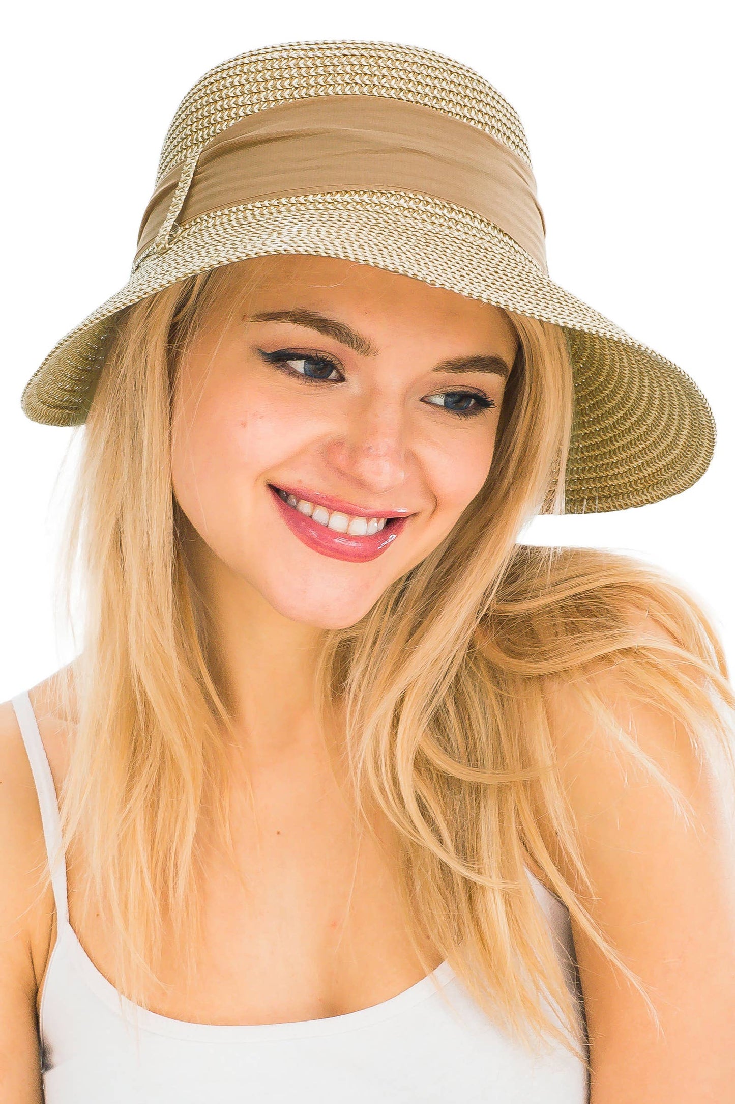 Straw Satin Ribbon Sun Hat