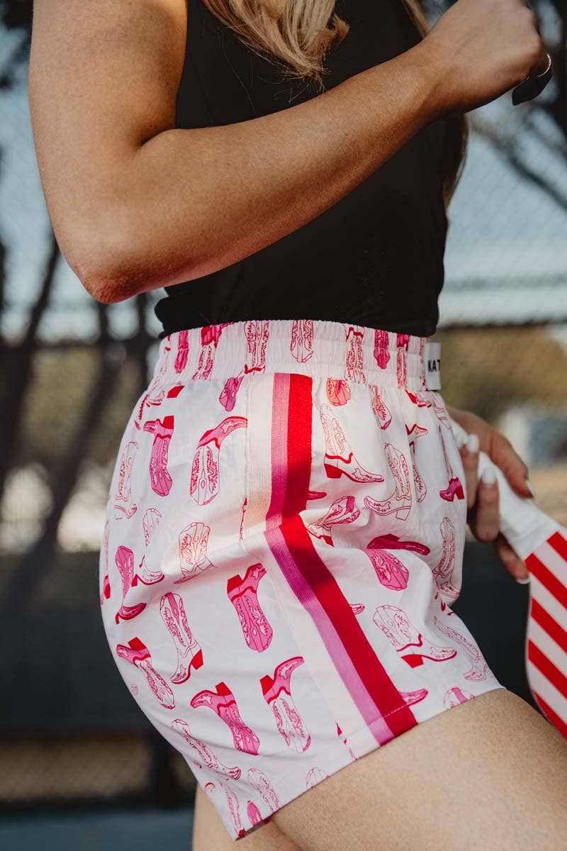 causual women's boxer shorts, inspired by equestrians