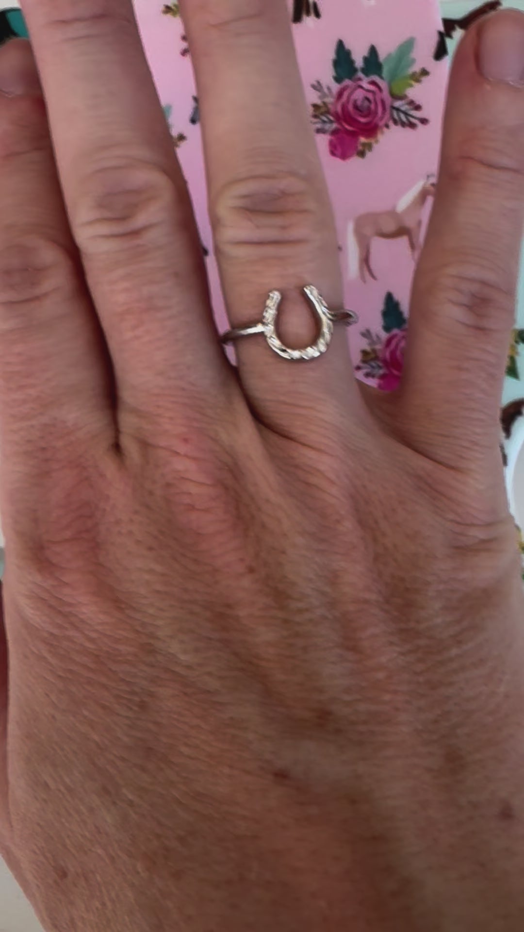 Silver Horse Shoe Ring – Trio Equestrian