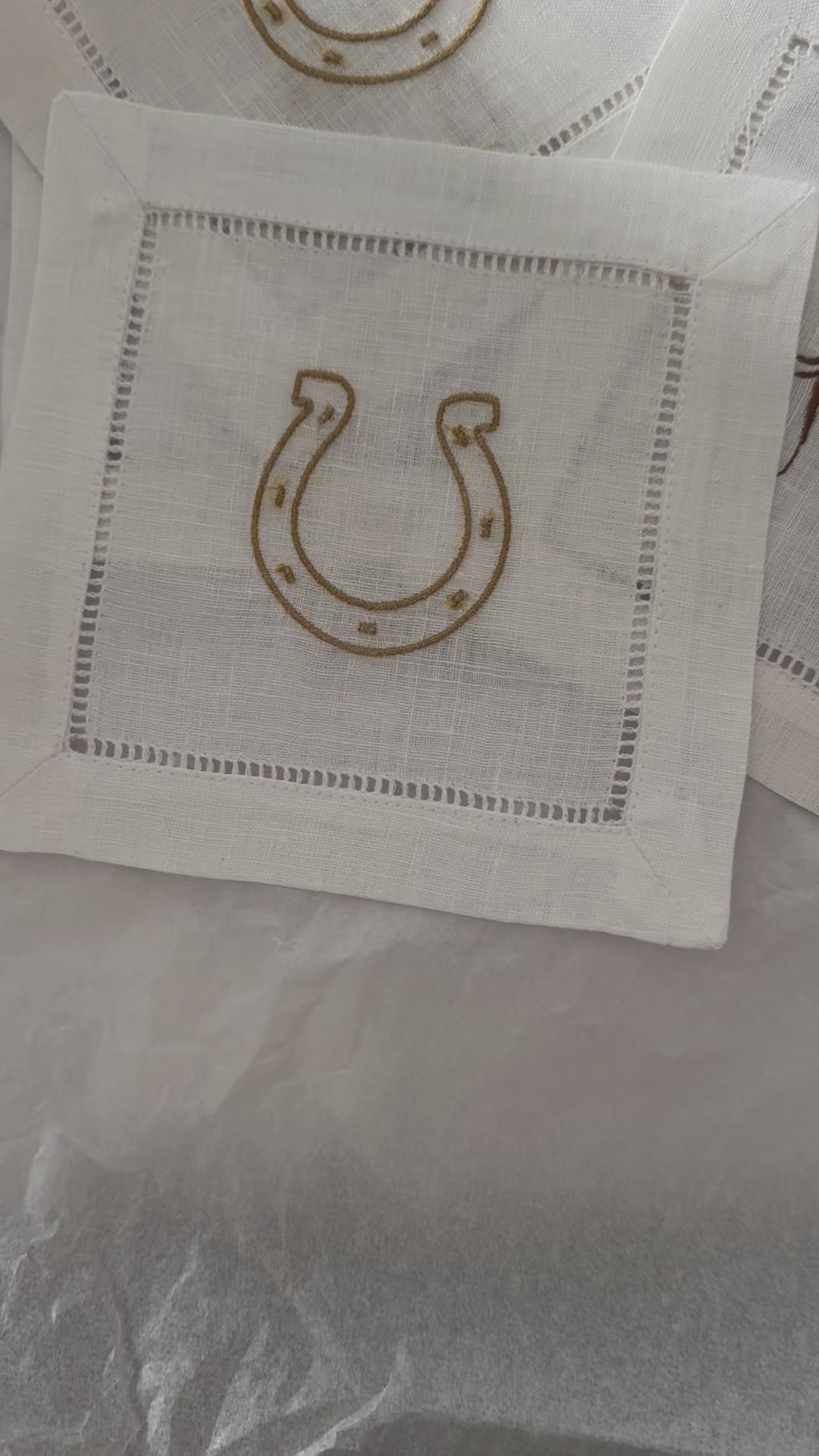 Trio Equestrian Cocktail Napkins